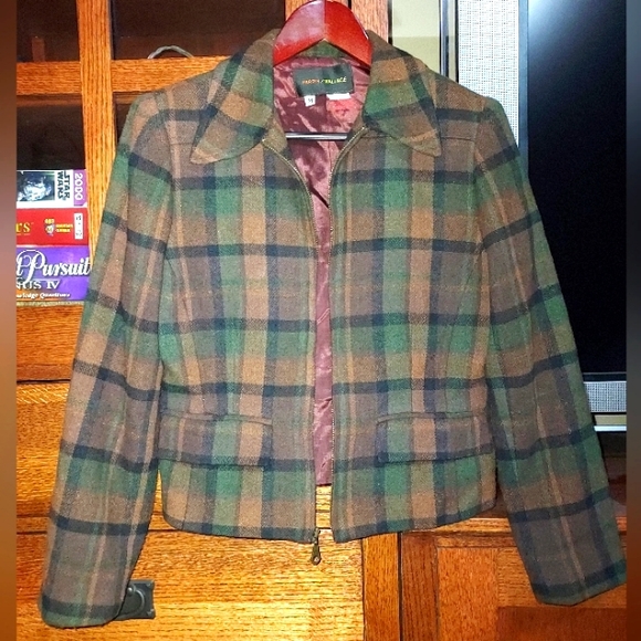 Plaid Wool Jacket - Picture 1 of 4